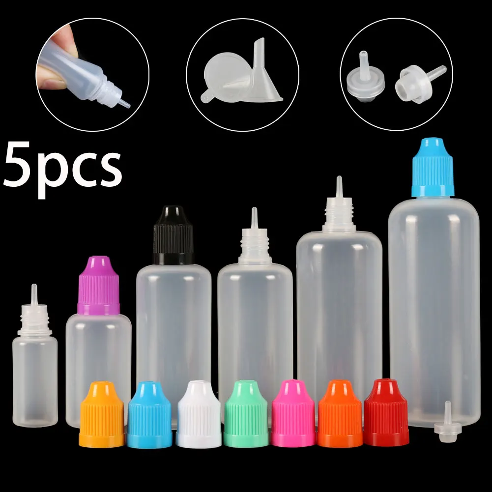 5PCS X 5ML-120ML Bottiglie con - Juice Bottle Dropper recensione e prezzo